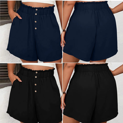 A-Line Casual Simple Basic Shorts