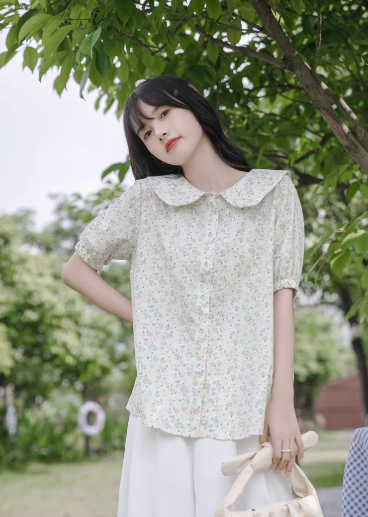Blusa de jardín pastel