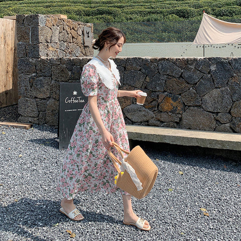 Rose Tea Peter Pan Dress