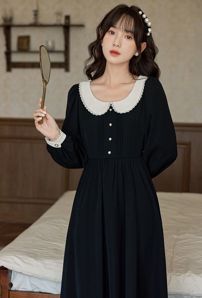 Beth Peter Pan Collar Midi Dress