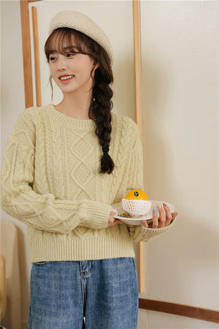 Basic Cable Knit Sweater