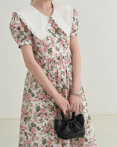 Rose Tea Peter Pan Dress