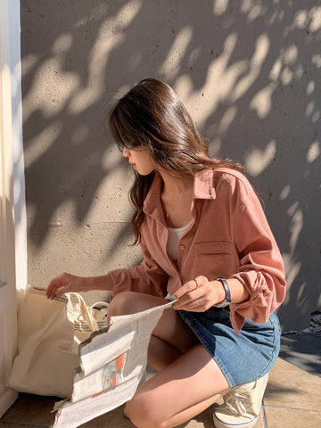 Corduroy Button Up Shirt