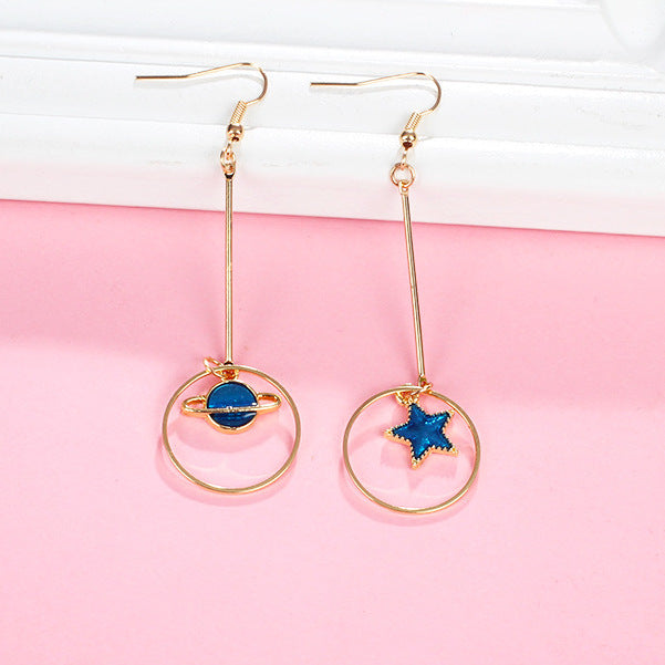 Planet Moon Star Earrings