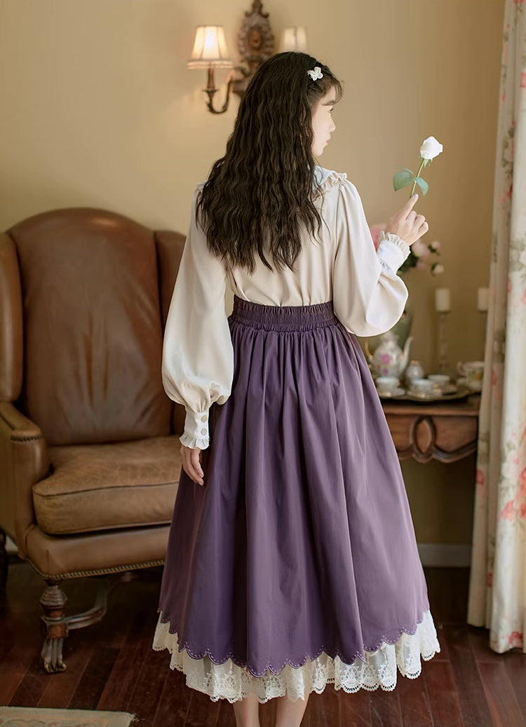 Conjunto de blusa y falda Evergarden