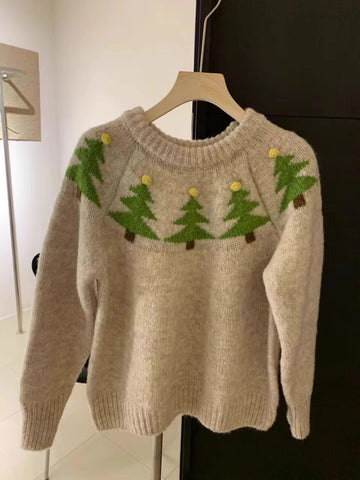 Suéter Fair Isle con árbol de Navidad