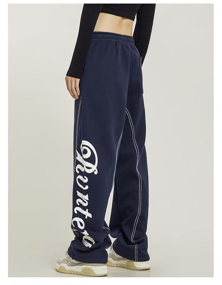 Stitch Design Logo Baggy Sweatpants