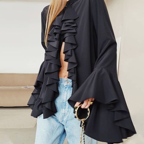 White Chiffon Blouse Elegant Spring Top