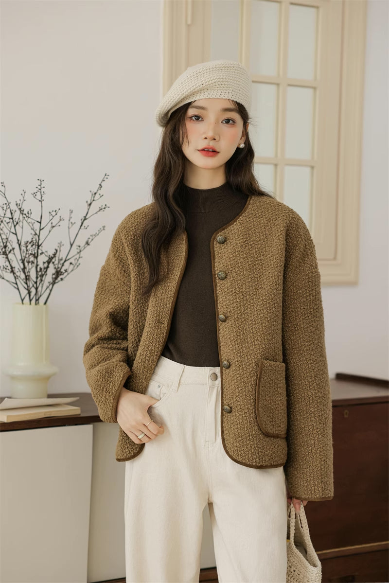 Boucle Knit Jacket