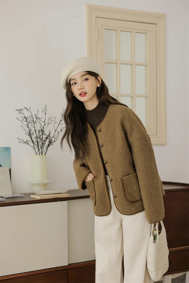 Boucle Knit Jacket