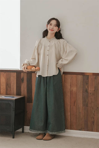 Marshmallow Puff Sleeve Blouse