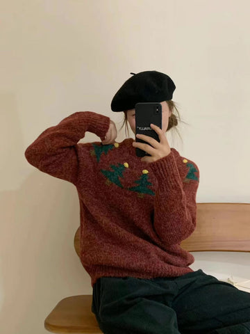 Suéter Fair Isle con árbol de Navidad
