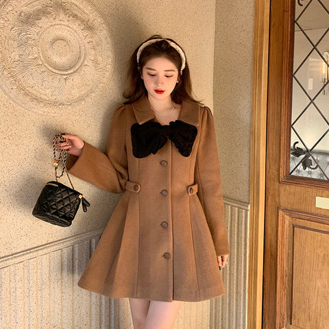 Sweet Bow Dress Coat