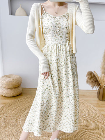 Vestido camisola con cordones Spring Rose