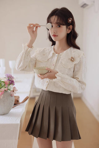 Floral Broderie Blouse