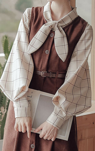 Button Up Suede Pinafore Dress