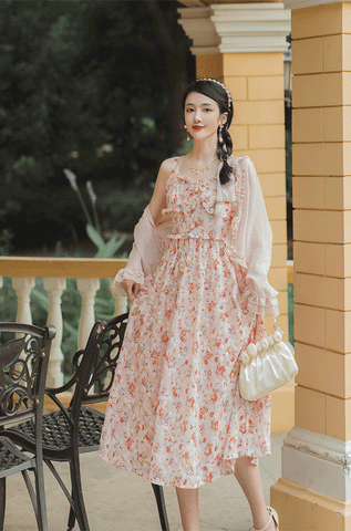 Tea Cup Floral Cami Dress