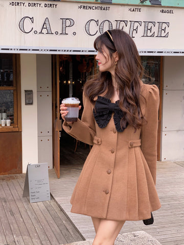 Sweet Bow Dress Coat