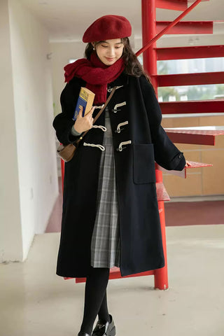 Basic Toggle Button Midi Coat