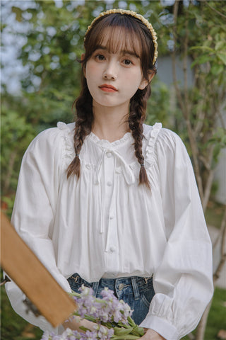 Essential Ruffle Trim Blouse