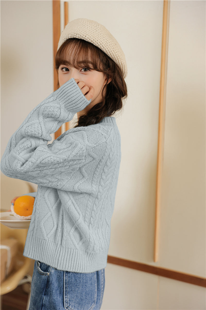 Basic Cable Knit Sweater