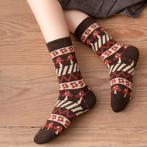 Funky Mushroom Socks