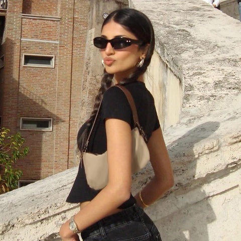 Summer Round Neck Short Sleeve Pullover T-shirt Top