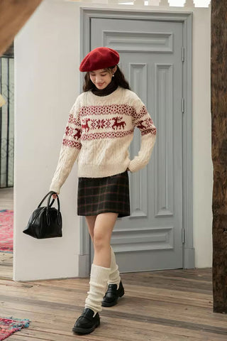 Reindeer Fair Isle Sweater