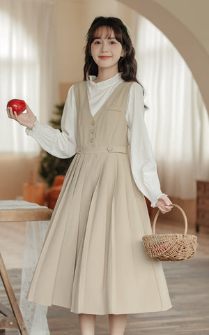 Journalist Midi Pinafore Set
