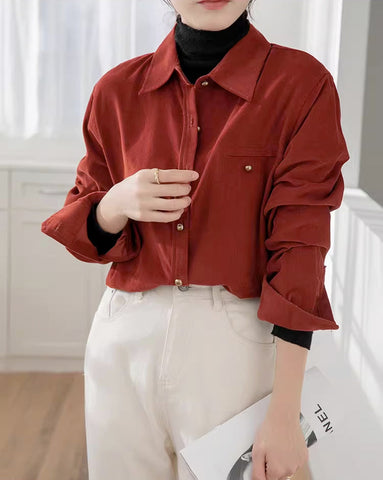 Maple Woven Button Up Shirt
