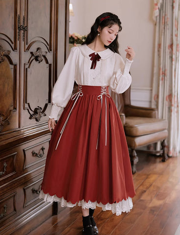 Conjunto de blusa y falda Evergarden