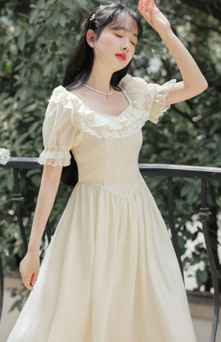 Blanc Rose Midikleid