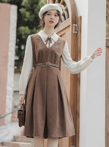 Basic Twofer Pinafore Dress