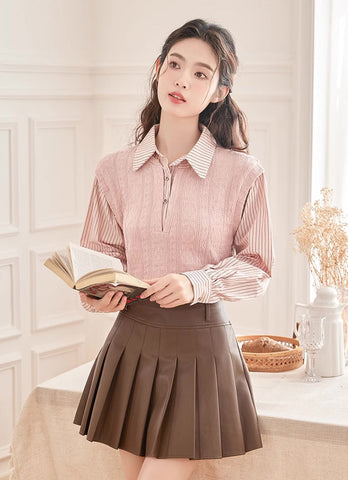 Easy Breezy Twofer Blouse Vest