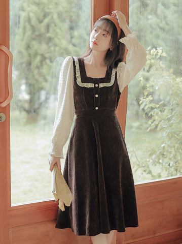 Square Neck Sweater Dress