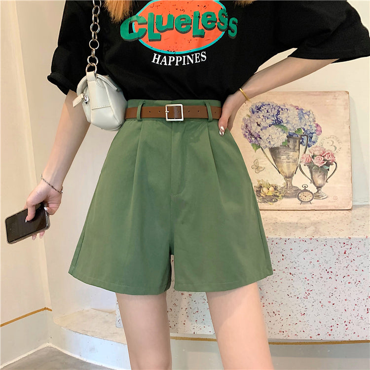 Everyday Neutrals Belted Shorts