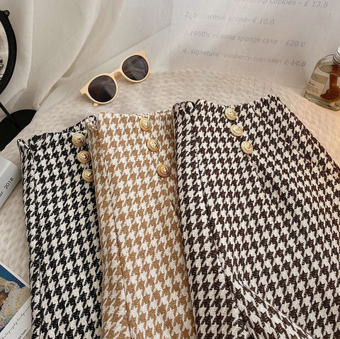 Houndstooth Tweed Shorts