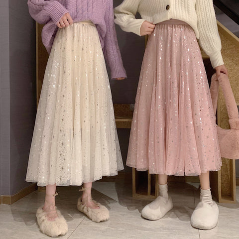 Tüllrock mit funkelnden Sternen