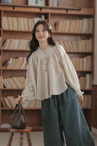 Marshmallow Puff Sleeve Blouse