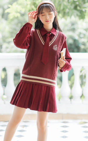 Prep School Vest & Dress Set