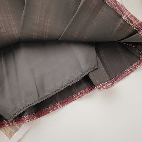 College-Tennisrock mit Karomuster