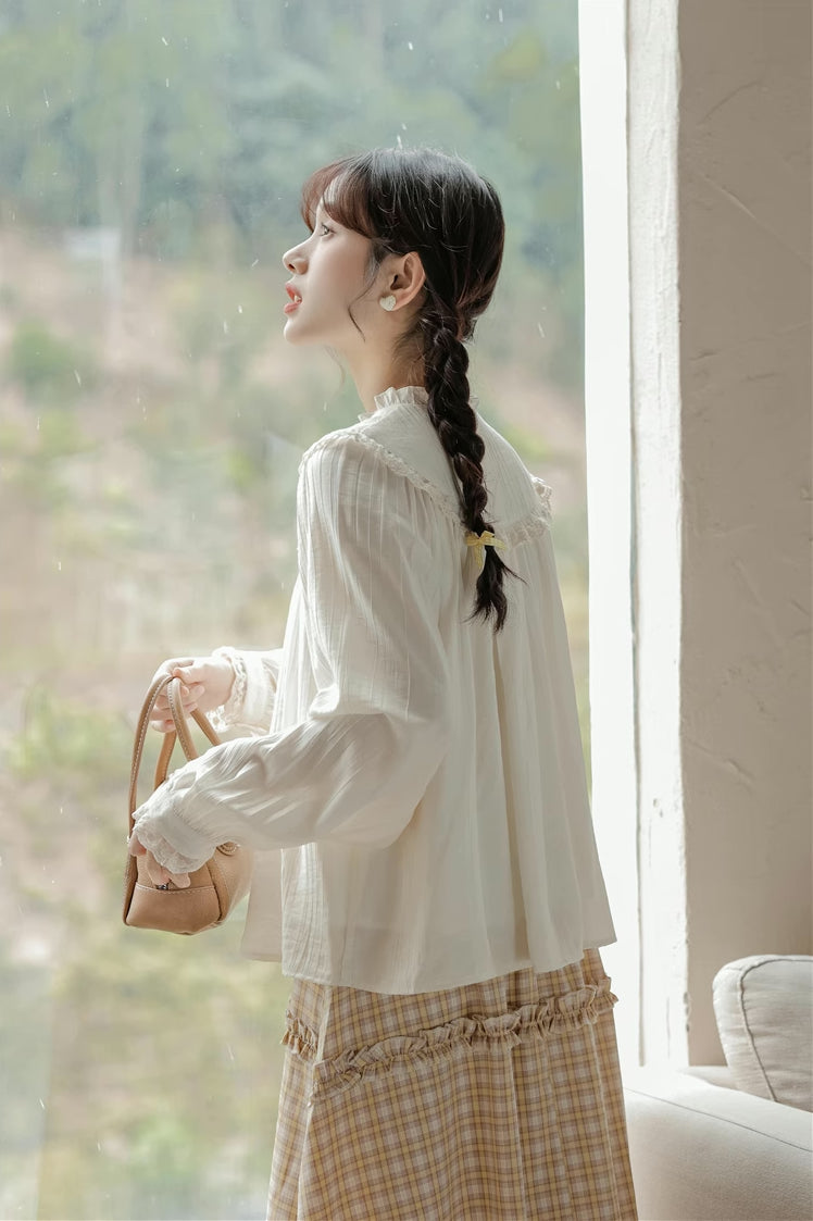 Bertha Lace Collar Blouse