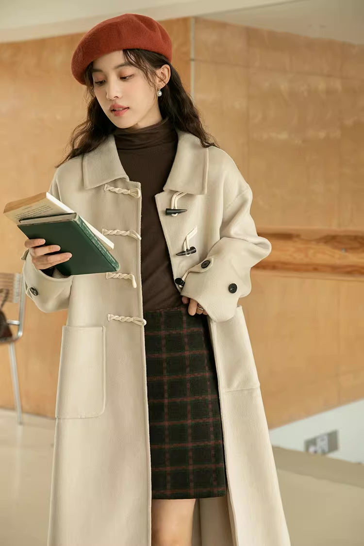 Basic Toggle Button Midi Coat