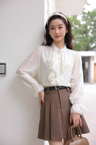 Cascade Front Blouse