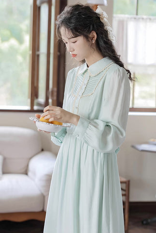 Sunday Tea – Langärmliges Midikleid
