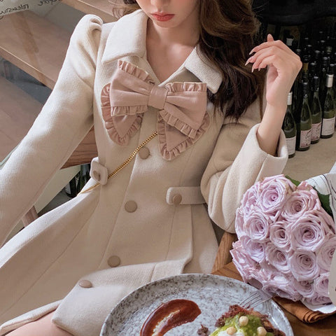 Sweet Bow Dress Coat