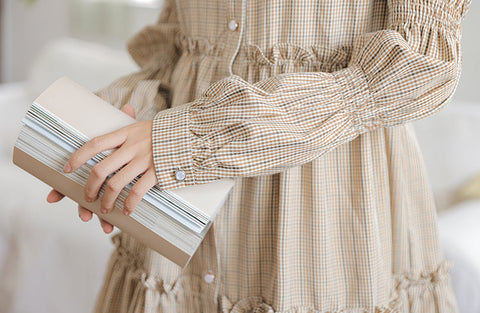 Curiosity Plaid Shirt Dress