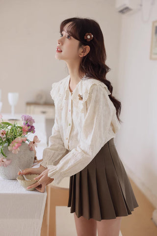 Floral Broderie Blouse