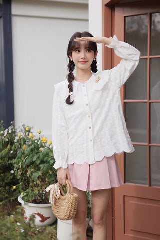 Floral Broderie Blouse