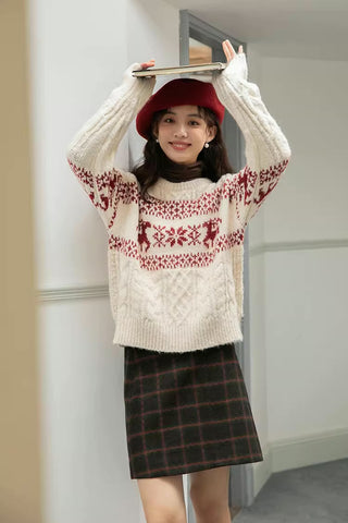 Reindeer Fair Isle Sweater